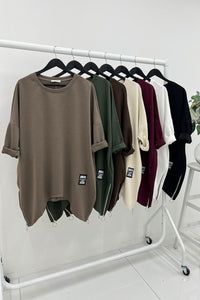 Asymmetrical Hem Zipper Detail Jumper&nbsp;