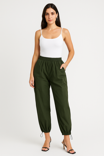 Relaxed Fit parachute trousers