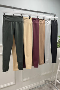 ‘Yu & Me’ Pu Leggings