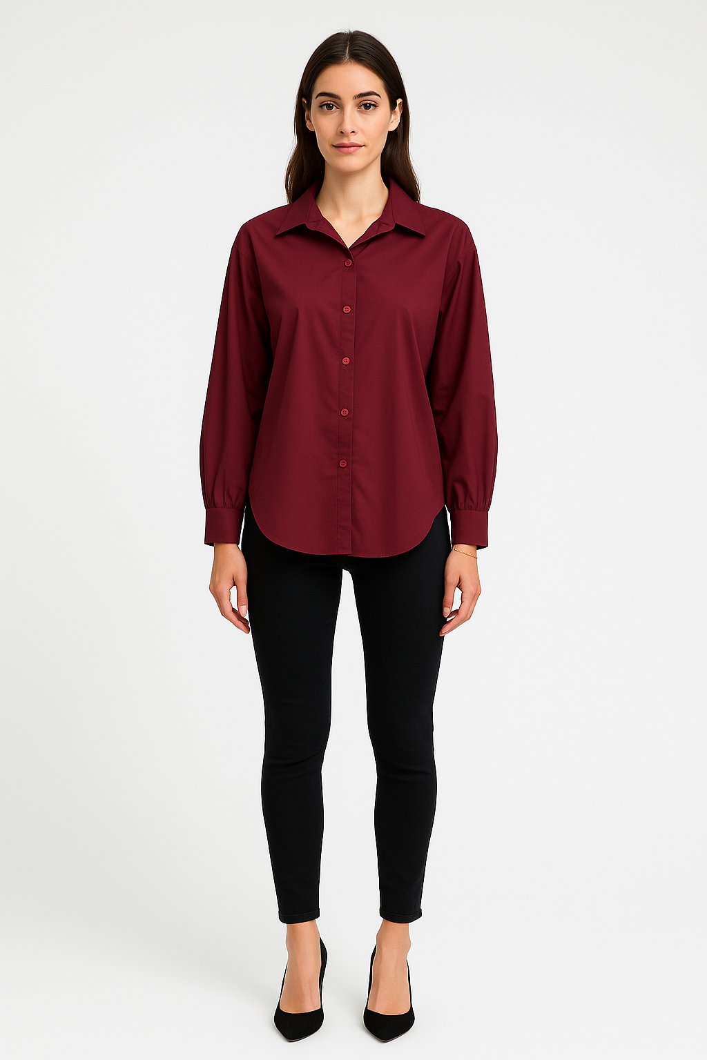 100% Cotton, High Low Shirt
