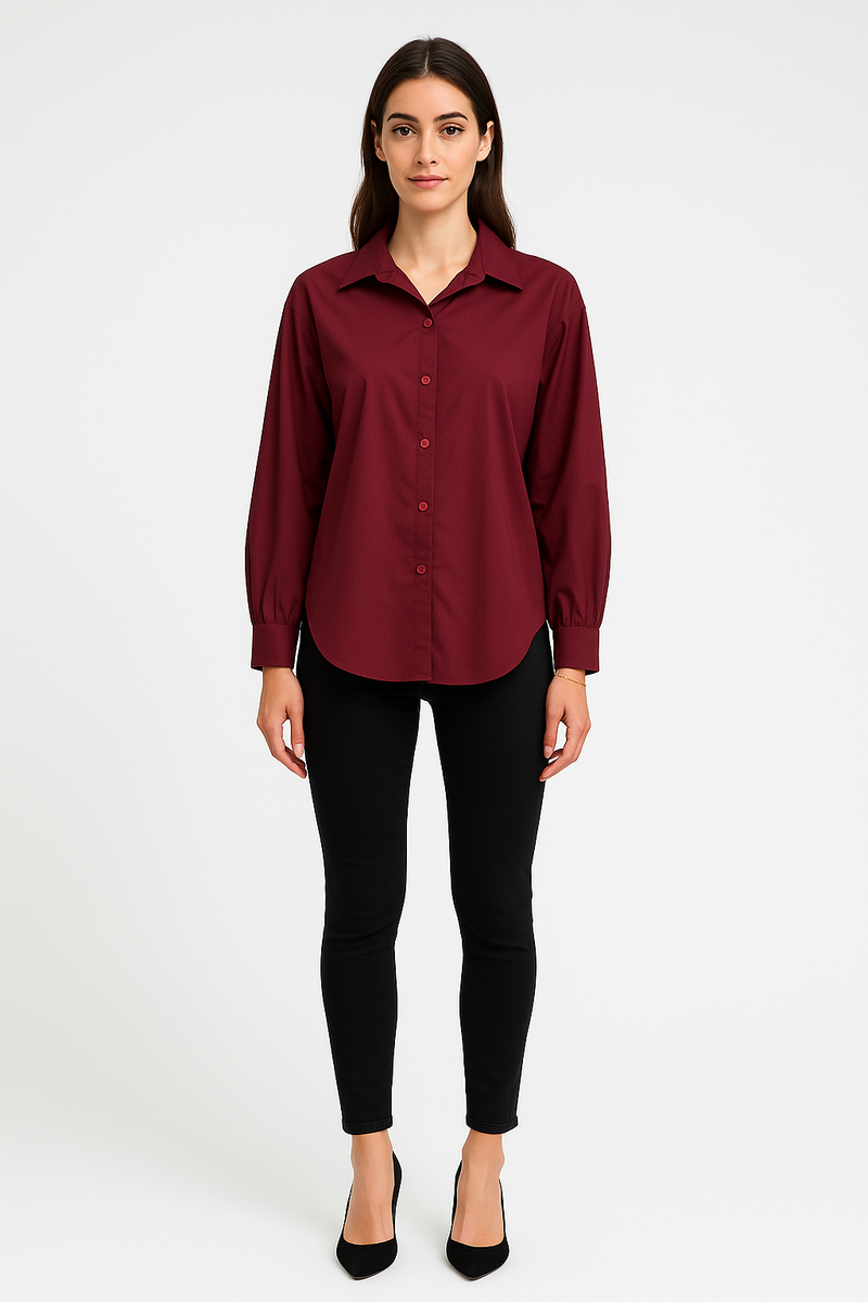 100% Cotton, High Low Shirt
