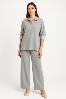 Grey Lounge Co-ord Set – Relaxed Fit