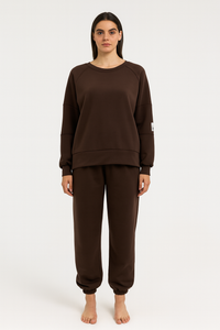 Oversized Co-Ord with Elastic waistband & Statement patch on the sleeve