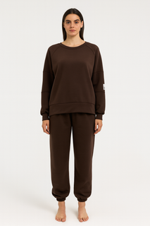 Oversized Co-Ord with Elastic waistband & Statement patch on the sleeve