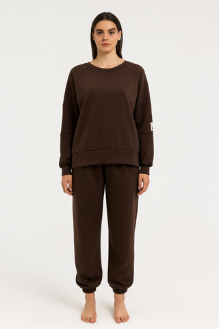 Oversized Co-Ord with Elastic waistband & Statement patch on the sleeve