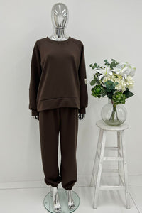 Oversized Co-Ord with Elastic waistband & Statement patch on the sleeve