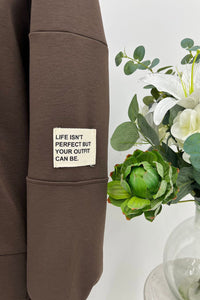 Oversized Co-Ord with Elastic waistband & Statement patch on the sleeve