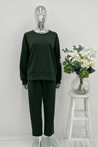 Minimalist crewneck sweatshirt Lounge Set.