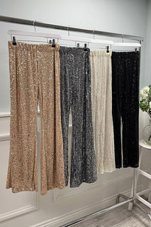 Flared Sequin Trouser