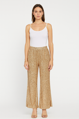 Flared Sequin Trouser