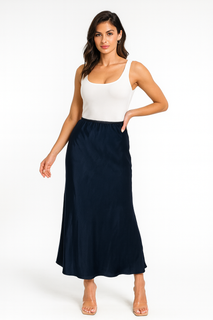 Stain Midi Skirt, Elasticated waistband
