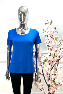 Round Neck, Double Layered, 100% Viscose Top