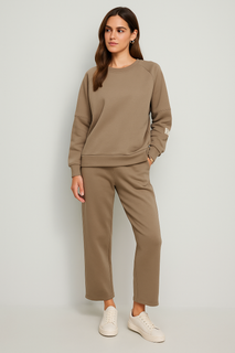 Minimalist crewneck sweatshirt Lounge Set.