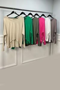 High Low Viscose Top