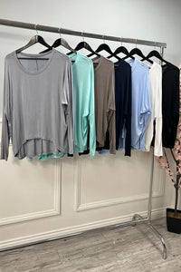 High Low Viscose Top