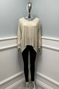 High Low Viscose Top