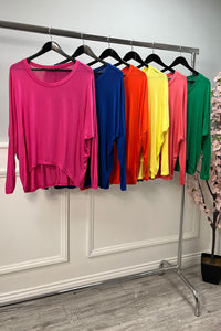 High Low Viscose Top