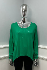 High Low Viscose Top