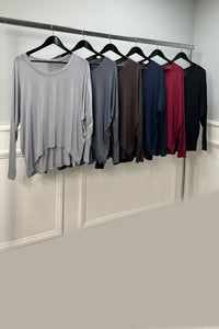 High Low Viscose Top