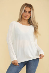 High Low Viscose Top