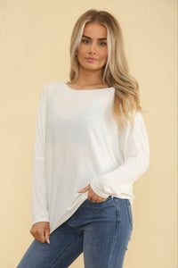 High Low Viscose Top