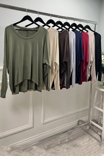 High Low Viscose Top
