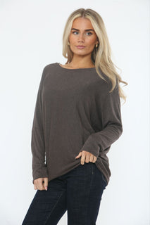 Round Neck, Viscose & Nylon Light Knitted Top