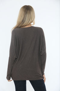 Round Neck, Viscose & Nylon Light Knitted Top