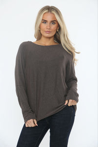 Round Neck, Viscose & Nylon Light Knitted Top