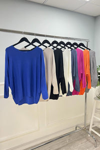 Round Neck, Viscose & Nylon Light Knitted Top