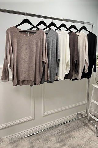 Round Neck, Viscose & Nylon Light Knitted Top