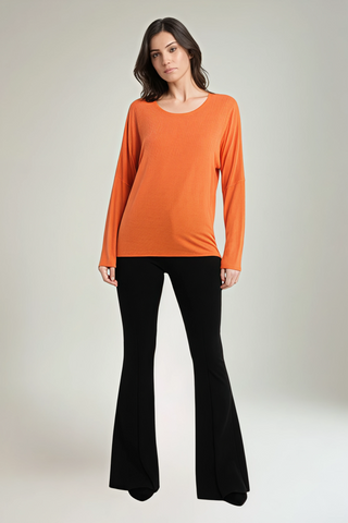 Super Soft, Round Neck, Viscose & Nylon Contrast, Light Knitted Jumper