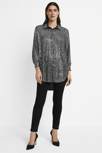 High Low Sequin Shirt