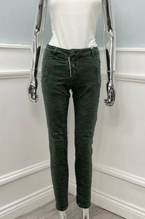 Buttoned & Zip Detailed, Melly & Co, Stretchy Jeans