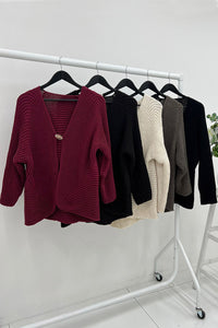 Sun Broach Detailed Knitted Bolero