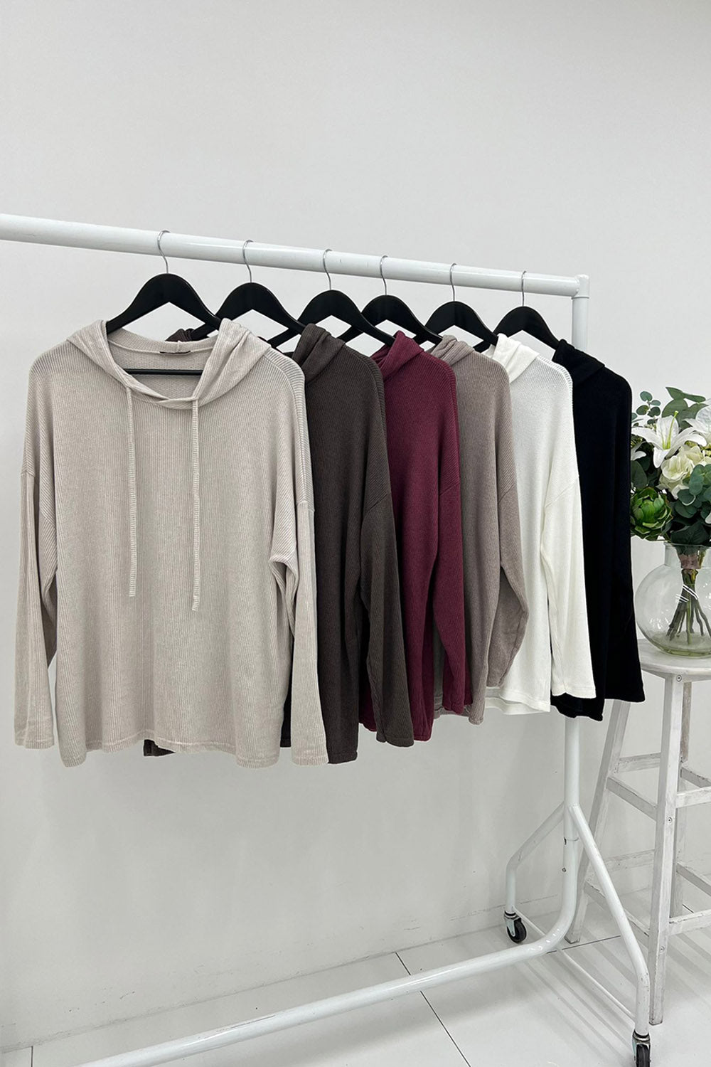 Lana Wool & Viscose Light Knitted Hoodie