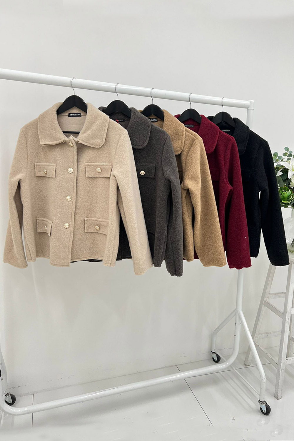 Button & Flap Detailed Jacket