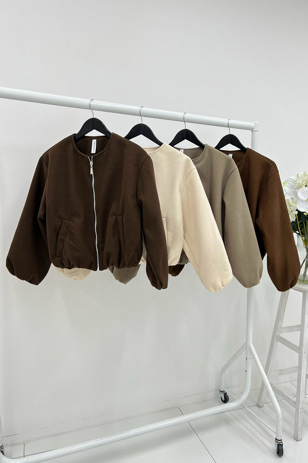 Elasticated Cuff & Hem, Two Pocket Bomber Jacket