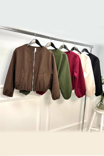 Elasticated Cuff & Hem, Two Pocket Bomber Jacket