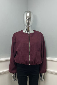 Elasticated Cuff & Hem, Two Pocket Bomber Jacket