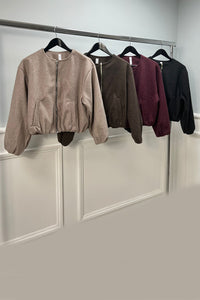 Elasticated Cuff & Hem, Two Pocket Bomber Jacket