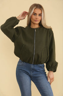 Crop Bomber Jacket