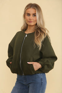Crop Bomber Jacket