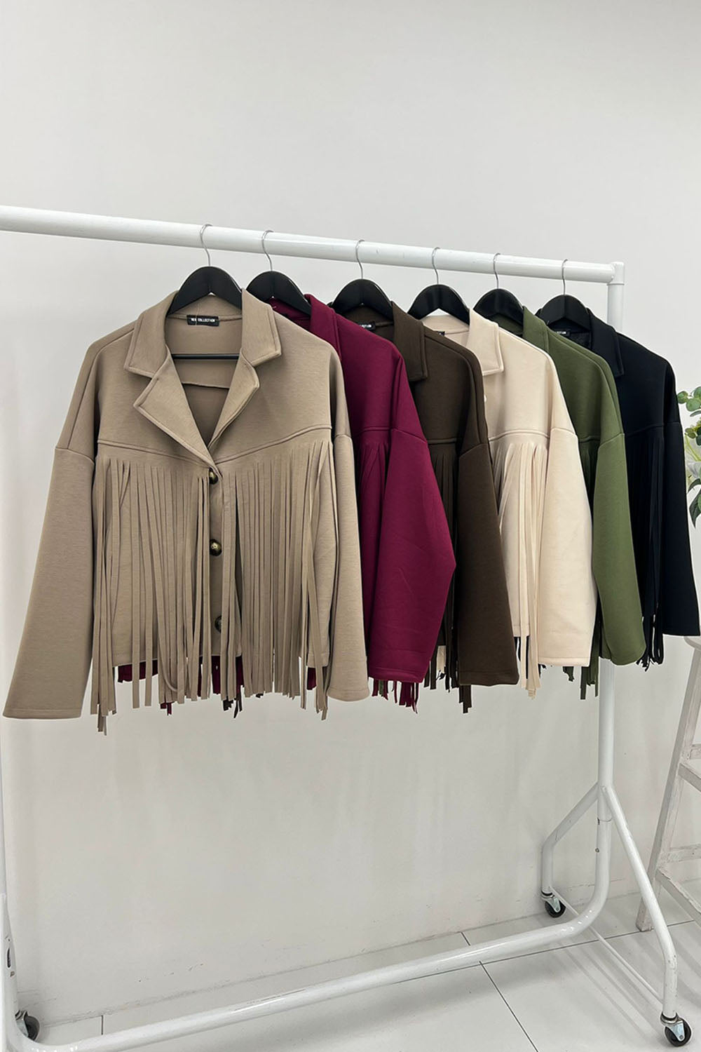 Fringe Button-Up Jacket