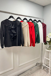 Button Through, Frill Detailed Top