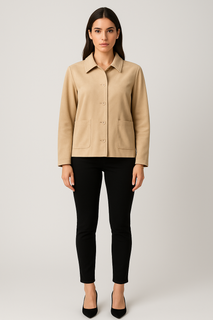Two Pocket Suede Jacket