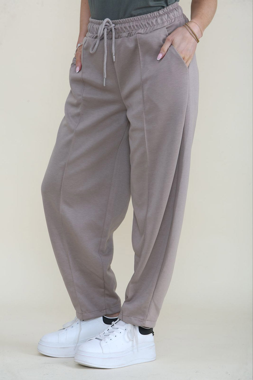 Elasticated Waist, Drawstring Detailed, Two Pocket Trouser