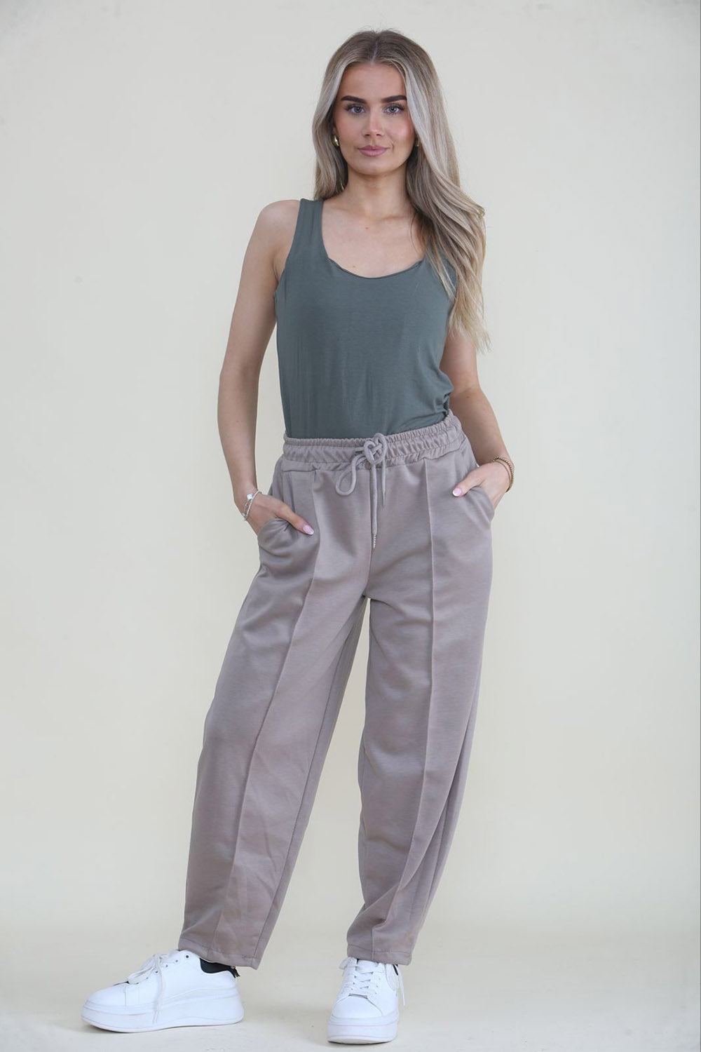 Elasticated Waist, Drawstring Detailed, Two Pocket Trouser