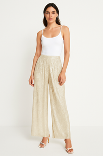 Wide Leg Sequin Trouser.