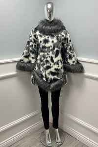 Fur Detailed Poncho